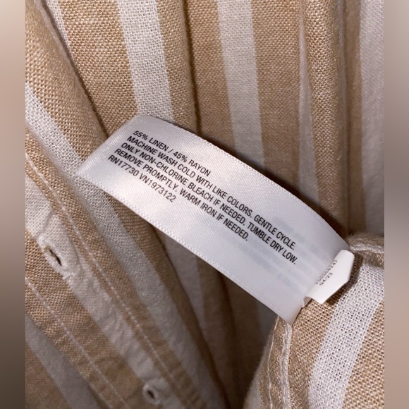 Linen/Rayon Button Down Shirt - Picture 4 of 4